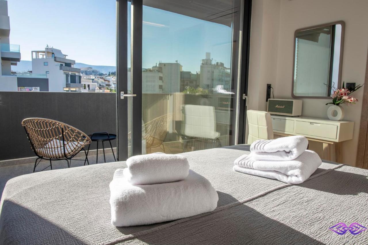 Luxury Penthouse With Acropolis View And Jacuzzi Apartment Atena Exterior foto