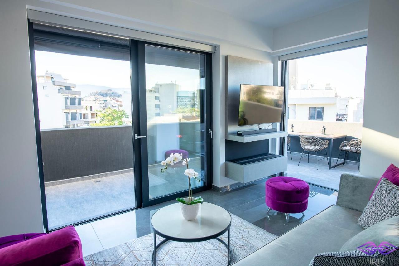 Luxury Penthouse With Acropolis View And Jacuzzi Apartment Atena Exterior foto