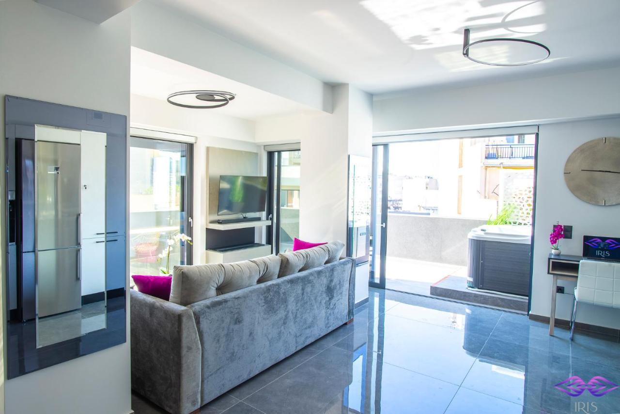 Luxury Penthouse With Acropolis View And Jacuzzi Apartment Atena Exterior foto