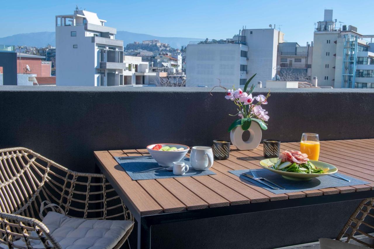 Luxury Penthouse With Acropolis View And Jacuzzi Apartment Atena Exterior foto